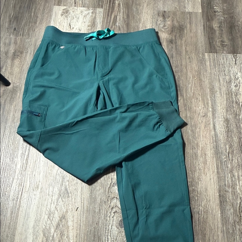 Figs Women BRAND NEW petite pants Caribbean Blue - Picture 4 of 5